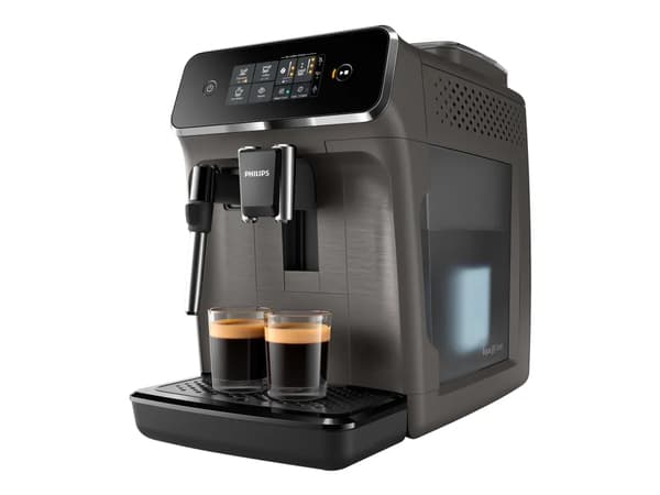 Philips Series 2200 EP2224 - Automatisk kaffekokare med mjölkskummare - 15 bar - kashmirgrå