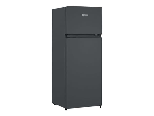 SEVERIN DT 8762 - Kylskåp/frys - toppfrys - bredd: 54.2 cm - djup: 55 cm - höjd: 143.4 cm - 206 liter - Klass E - svart
