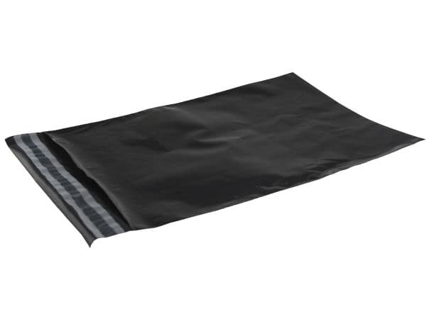 Fraktpåsar PE svart 230x325 mm - (100 st.)