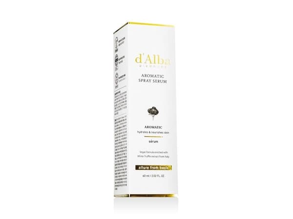 D'Alba Italian White Truffle First Aromatic Spray Serum Fragrant Vegan Glowy