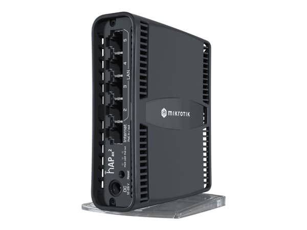 MikroTik hAP ax² - Trådlös router 4-ports-switch - 1GbE - Wi-Fi 6 - Dubbelband - väggmonterbar