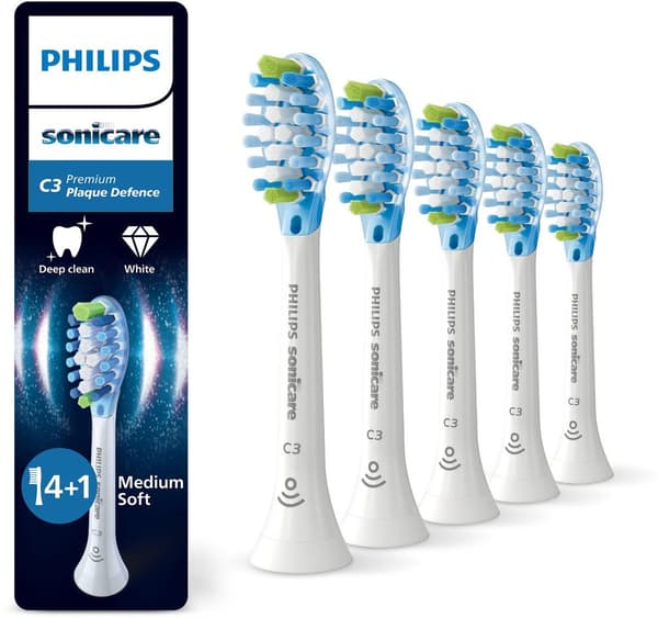 Philips Sonicare C3 Premium Plaque Defence -hammasharjan päät - valkoinen - 5 kpl