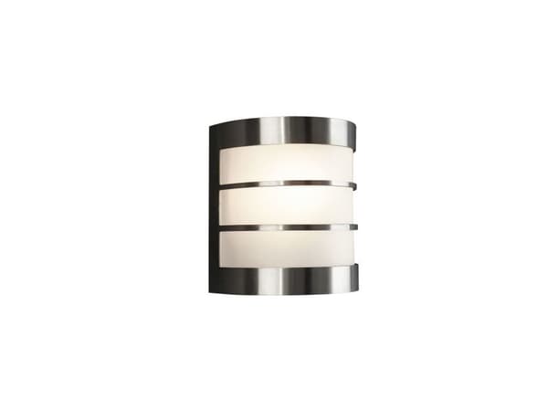 Philips myGarden Calgary vägglampa 60 W E27 ljuskälla medföljer inte, Väggbelysning för utomhusbruk, Rostfritt stål, Glas, Metall, IP44, Terass, Tr...