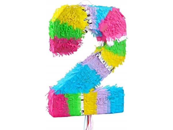 GoDan piñata siffra 2 pastell 50×35×7,5 cm