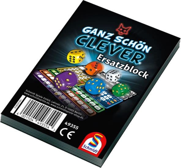 Schmidt Spiele That''s Pretty Clever! Replacement Pad, Brädspel, Utbildnings-, 8 År, Reseversion, Familjespel