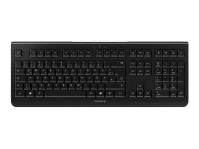 CHERRY KW 3000 - Tangentbord - trådlös - 2.4 GHz - QWERTY - USA med eurosymbol - svart