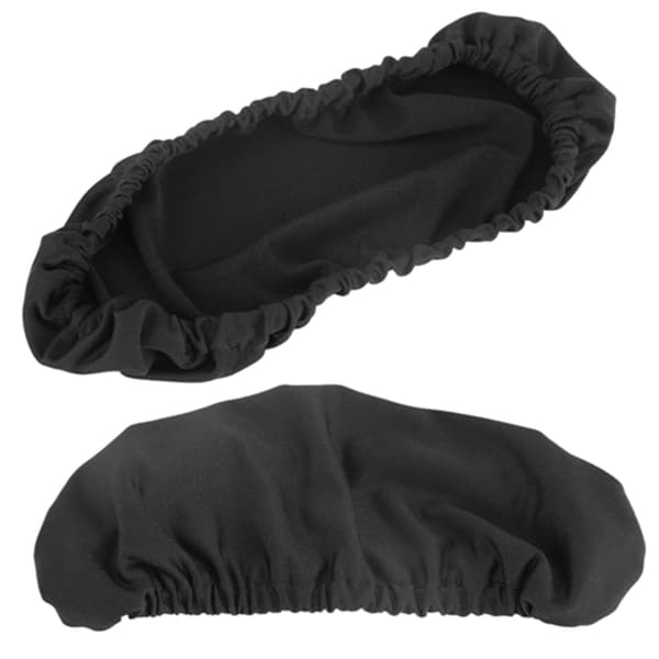 1 par aftagelige, elastiske armlænsbetræk i polyester til kontorstol, ridsebeskyttelse sort 20x6 cm