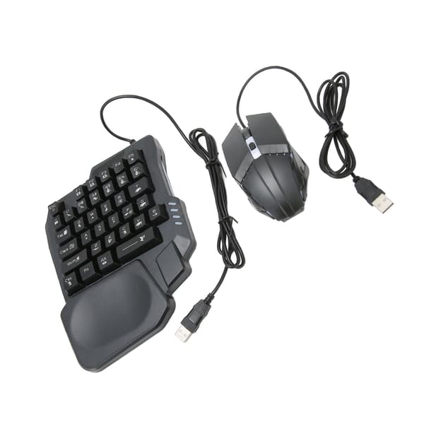4-i-1 mobilspelsset med ABS Mix Pro-omvandlare, K13-tangentbord, 4D-mus, stativ för Android iOS FPS