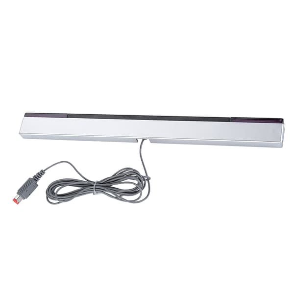 Wii kablet IR-modtagerstang med stativ til Nintendo Wii WiiU, ABS, 24,2 cm, 1,7 m kabel, 51 g, 1 sæt