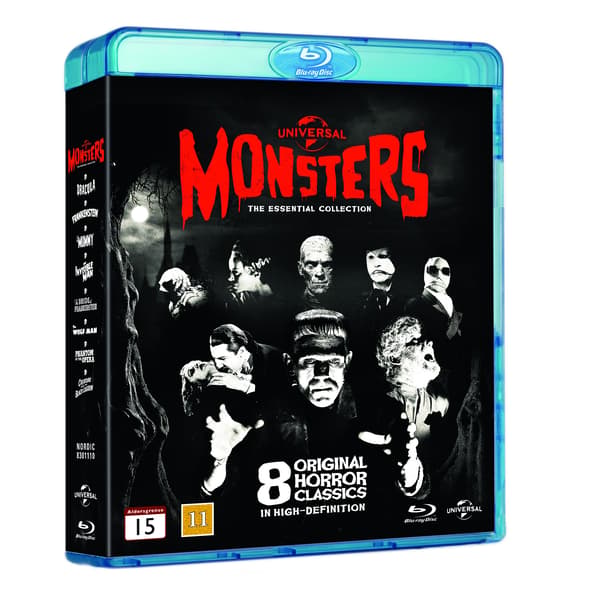 Universal - Classic Monsters (1931-1954) | 8 Movie Collection Blu-Ray (svensk text)