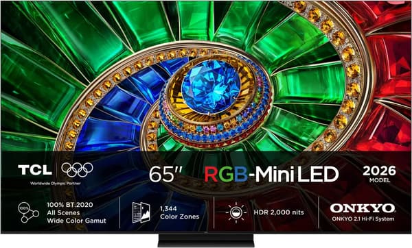 TCL 65\" RM7L 4K RGB-Mini LED TV (2026)