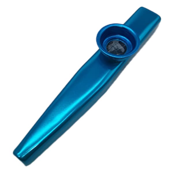 Kazoo Flöjt Aluminium Lättspelad Professionell Kazoo Musikinstrument Gåvor Blå