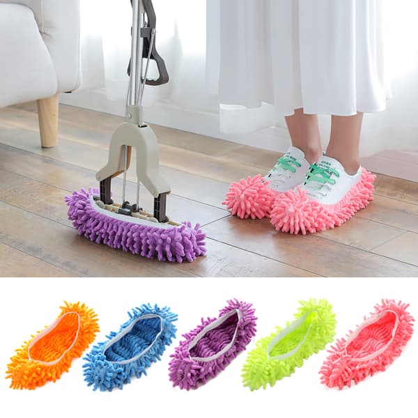 5 st mopptofflor Chenille Mjuk Stark Vattenabsorption Dammtorkande Moppskoskydd för Hemmet