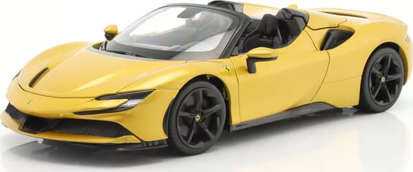 *BBURAGO metall. 1:18, FERRARI SF90 SPIDER, guld