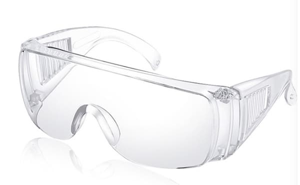 Universella skyddsglasögon i transparent plast