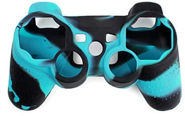 Silikonegreb til controller, Playstation 3, Camouflage Turkis