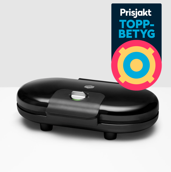 OBH Nordica Vaffeljern 6969 Select Dobbelt, Sort