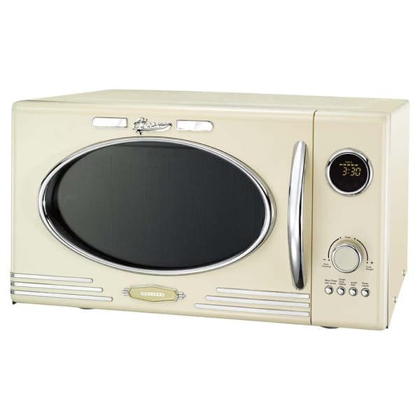 MELISSA Mikrovågsugn med grill | 800 W | 23 l kapacitet | 12 program | 5 effektnivåer | Upptining | 60-minuterstimer | Cream