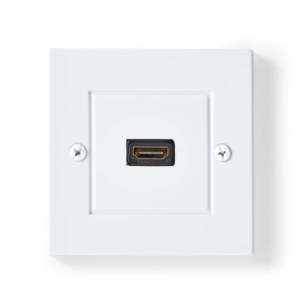 Nedis HDMI™ Vägglåda | 1x HDMI™ Female | 4K@60Hz | HDMI™ Utgång | Svart | 18 Gbps | Guldplaterad | Låda