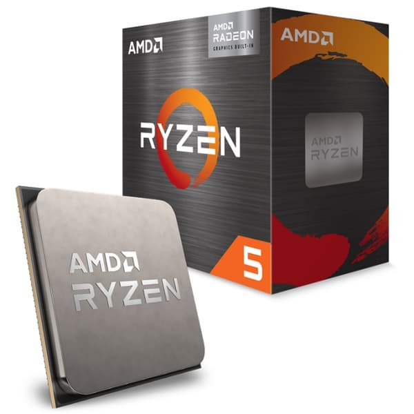 AMD CPU Ryzen 5 5600G 3,9 GHz 6 kjerner AM4 (PIB - med kjøler)