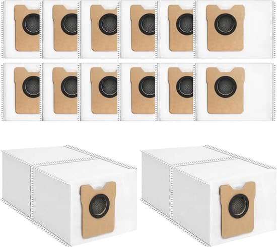 14 store engangsstøvposer med stor kapacitet til Eufy C20 Omni/C10 robotstøvsugere