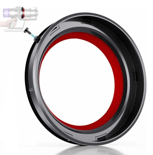 Dyson femtegenerations støvbeholderforseglingsring til V11, V15, SV14, SV15, SV17 og SV22, forbedret design.
