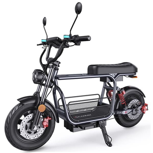 iScooter DX5 Elektrisk skateboard 48V 15.6Ah batteri 1500W motor 15*3.0" hjul Handels-E-scooter med hydrauliska diskbromsar