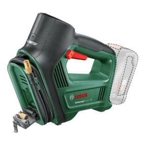 Bosch UniversalPump 18V sladdlös luftpump, utan batteri och laddare, upp till 10,3 bar, 30 l/min, med digitalt tryckmätare, tillbehör och ventillysnin