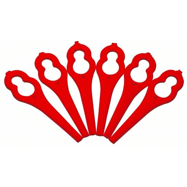 Bosch säkerhetsplastknivar röda F016800183, 24-pack för grästrimmers
