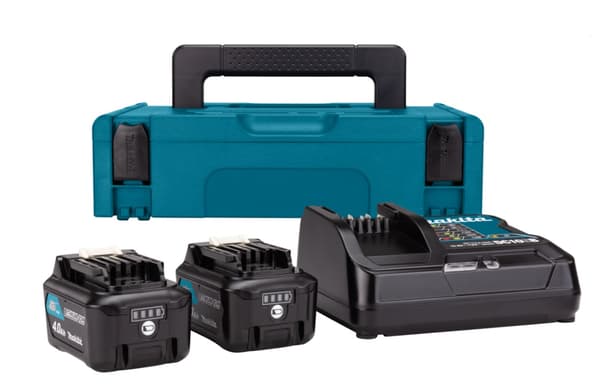 Makita CXT 12V Li-ion sats med 2 st BL1041B batterier, snabbladdare DC10SB och Makpac 197641-2