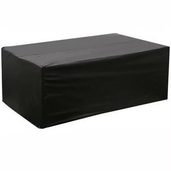 Trädgårdsmöbelöverdrag - vattentätt - hållbart - 210D Oxford-tyg - 210*110*75cm - svart - utomhus - skyddsöverdrag för trädgårdsbord och stolar