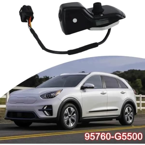 12V backkamera 95760-G5500, hållbart ABS-hölje, plug-and-play direktinstallation för Kia Niro 2016-2022, svart