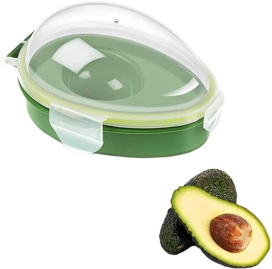 Avocado Hugger - Frugtopbevaringsboks - Madopbevaringsbeholdere - Med låg - Måltidsforberedelsesbeholdere - Bærbar avocadoboks - Madopbevaringsboks - 