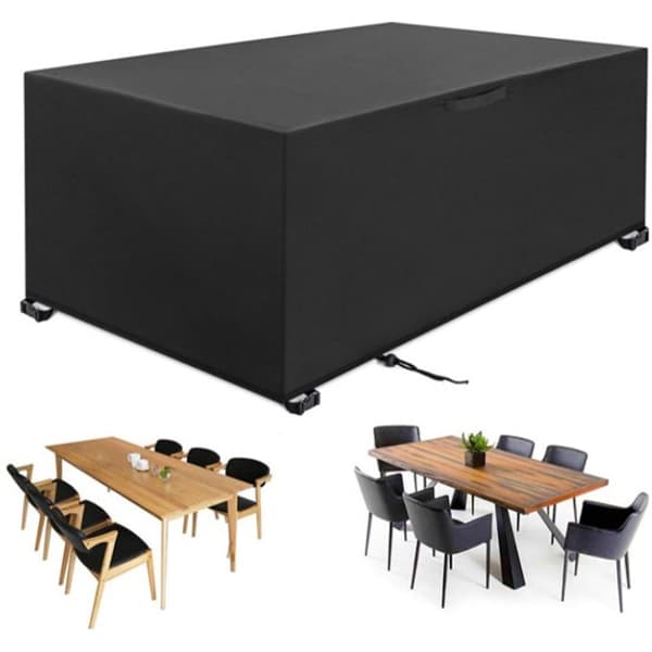 150*90*80CM - Havemøbelovertræk - Beskyttelsesovertræk til loungesæt - Vandtæt havebænkovertræk - Sort - 150*90*80CM