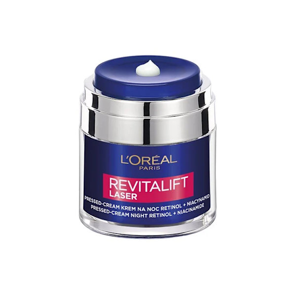 L’Oréal Paris Revitalift Laser Pressed Cream nattkräm Retinol och Niacinamid 50 ml