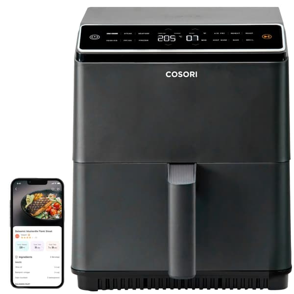 Air Fryer Fritös COSORI CAF-P681S-KEUR Dual Blaze 6.4l Wi-Fi överhettningsskydd