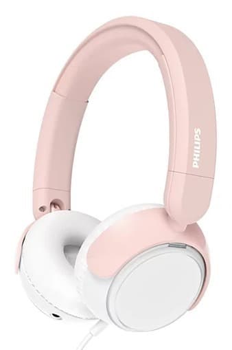Philips TAK2000PK/00 trådbundna hörlurar för barn, rosa