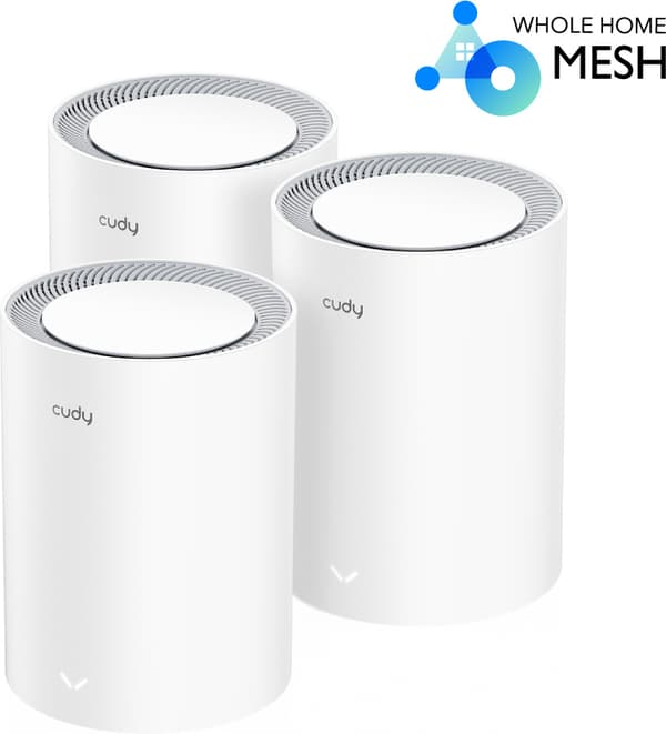 Cudy M3000 WiFi 6 -Mesh-system, 3-pack