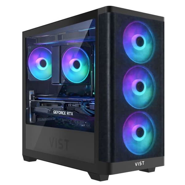 VIST PC Gaming Ryzen 7 5700X - RAM 16Go - RTX 5060 - SSD 1To M.2 - WIFI - Windows 11 Pro