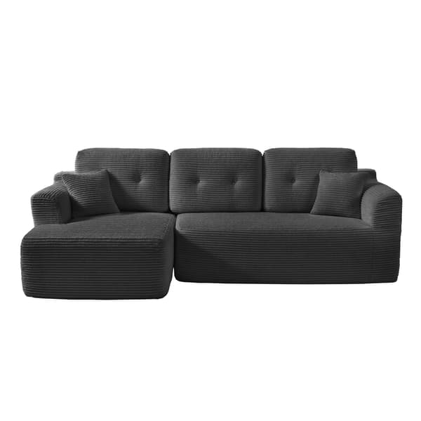 Modulsofa, hjørnesofa med liggestol til venstre, 244 cm bred