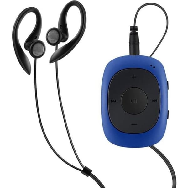 AGPTEK MP3-spelare - 8GB bärbar med klipp och FM-radio - Blå