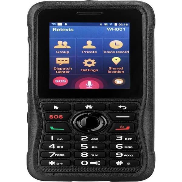 Retevis RB21 Network Walkie Talkie, lång räckvidd, 2800mAh Smartphone Walkie Talkie Bluetooth GPS, 2G / 3G / 4G / Wi-Fi nätverkssignal