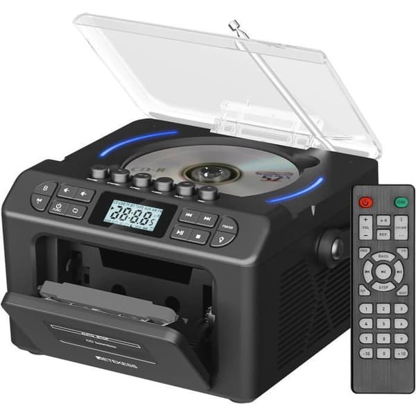 RADIO CD KASSETT - RETEKESS - TR642 - Batteri 5000 mAh/15H - Bluetooth 5.1 - 2x3W BASS