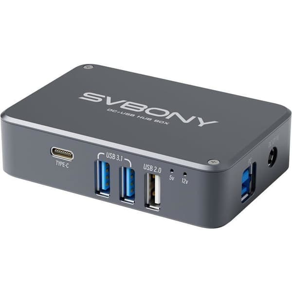 Svbony SV241 Nätdel för astronomisk teleskop, USB micro DC-hub, Typ-C, för utomhusastrophotografi