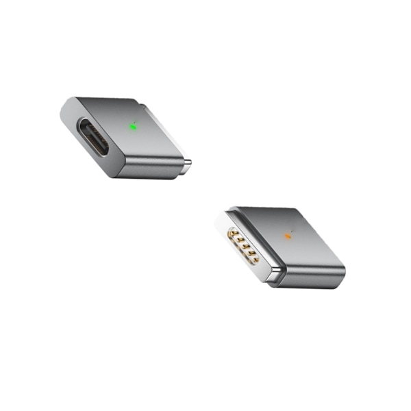 USB-C til MagSafe 2 Adapter 100W - Lad din MacBook Uanstrengt Grey