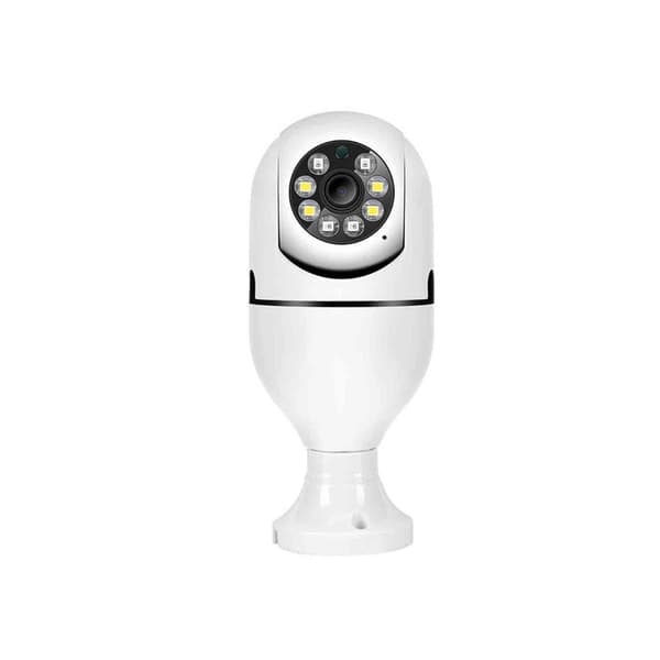 E27 Glödlampa Säkerhetskamera - 360° Trådlös WiFi Övervakningskamera, kompatibel med alla E27 uttag