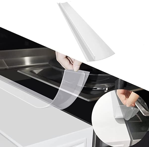 Transparent Spislist - Håll Rent Mellan Spis och Köksbänk, 61.5 cm 1-pack
