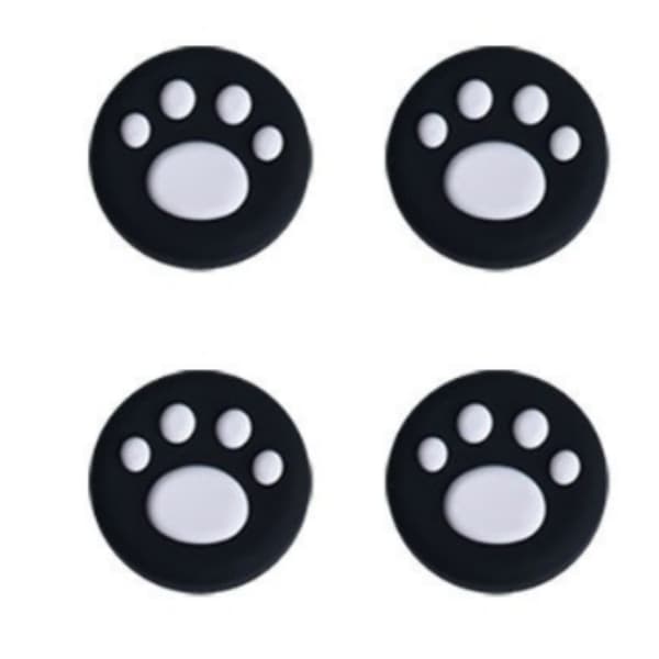 4-Pack Paradise Switch 2 Controller Joystick Skydd - Söta Katt Tass Silikon Tumgrepp White+Black