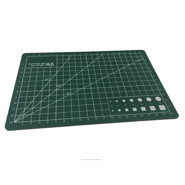 Art Dubbelsidig PVC-skärmatta Green A5