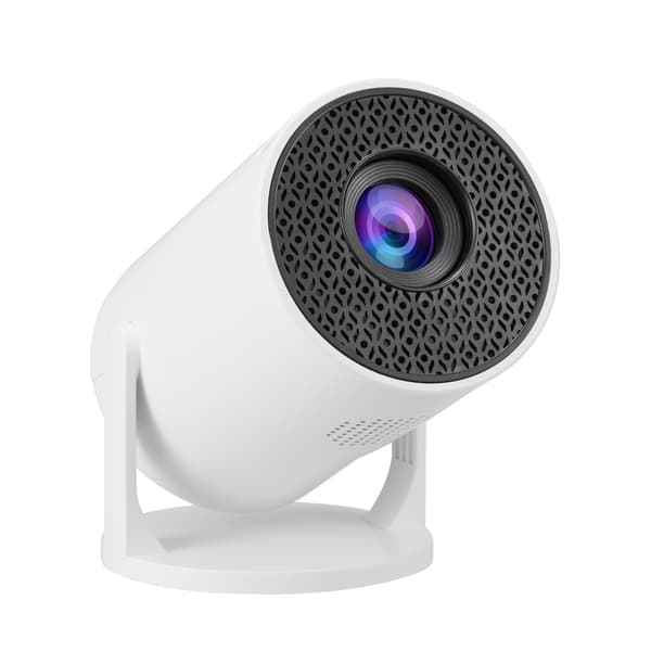 M5pro Bærbar Mini HD Hjemme Mobiltelefon Projektor (EU-stik, Høj Lysstyrke) - Perfekt til Film og Spil White